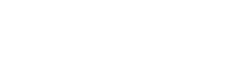 White key line icon of a handshake with a operational cog sitting above it